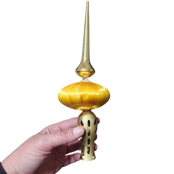 41 Silk Satin Sheen Christmas Tree Ornaments Solid Tree Topper Atomic Pink Yello - Picture 7 of 15